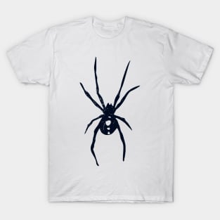 Happy Halloween Trick Or Treat Creepy Black Spider T-Shirt